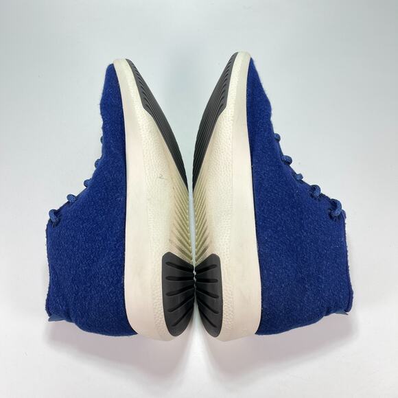 Allbirds Wool Runner Up Mizzle Blue High Top Walking Shoes Sneakers Men's Sz 14 - Picture 7 of 11